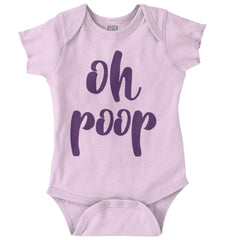 Oh Poop Romper Bodysuit-Direct To Garment Print-Brisco Baby