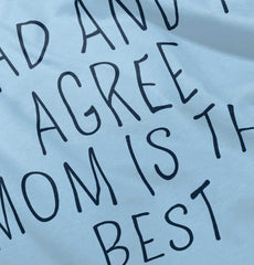 Mom Is Best Infant Baby Bib-Direct To Garment Print-Brisco Baby