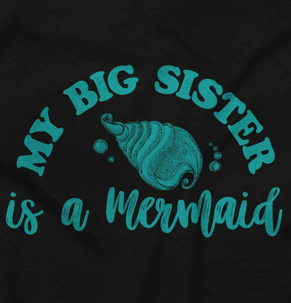 Big Sister Is A Mermaid Romper Bodysuit-Direct To Garment Print-Brisco Baby