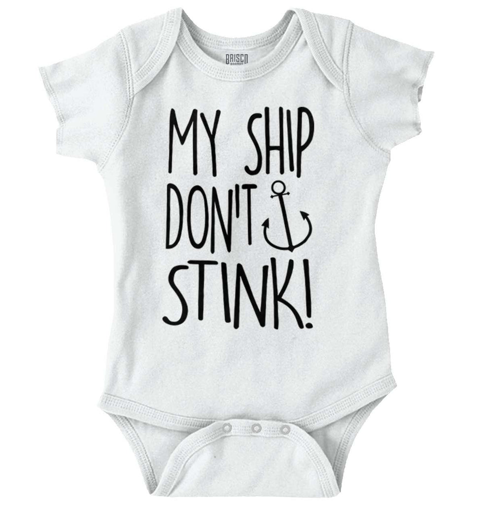Ship Don't Stink Romper Bodysuit-Direct To Garment Print-Brisco Baby