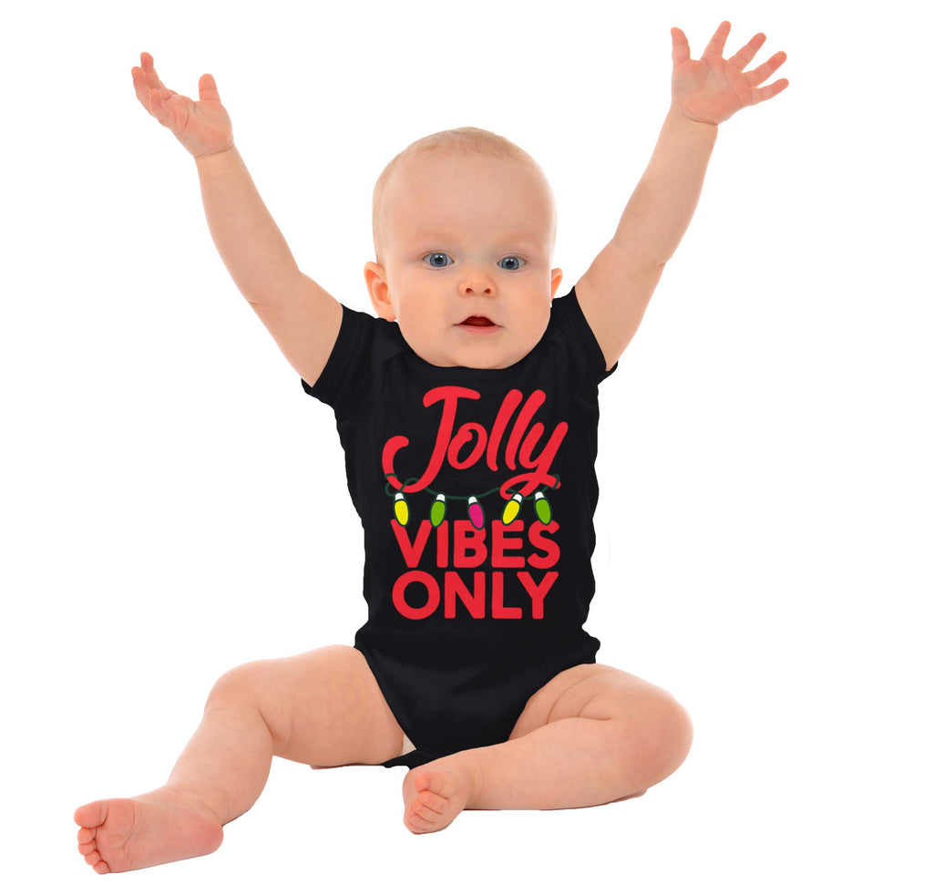 Jolly Vibes Only Romper Bodysuit-Direct To Garment Print-Brisco Baby