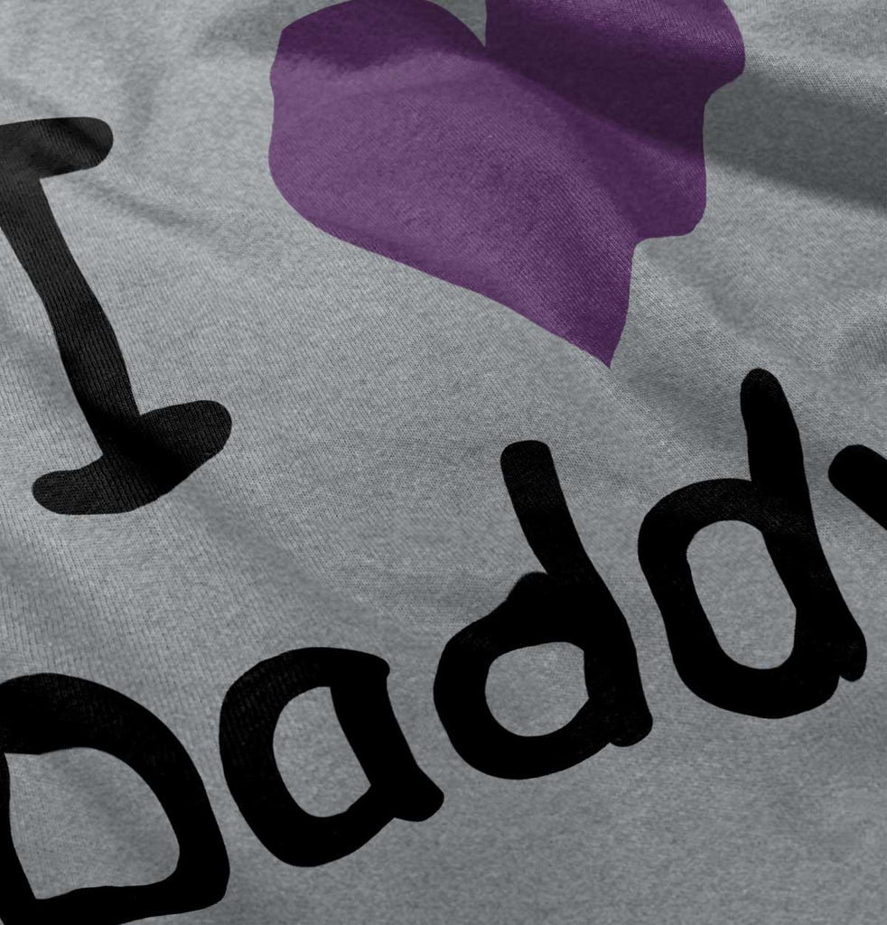 I Heart Daddy Solid Baby Infant Dress-Direct To Garment Print-Brisco Baby