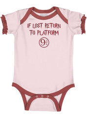 Return Platofrm 9 3/4 Baby Ruffled Trim Romper-Direct To Garment Print-Brisco Baby