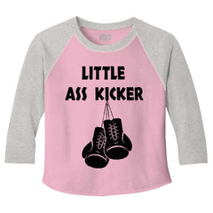 Little Ass Kicker Toddler Baseball-Direct To Garment Print-Brisco Baby