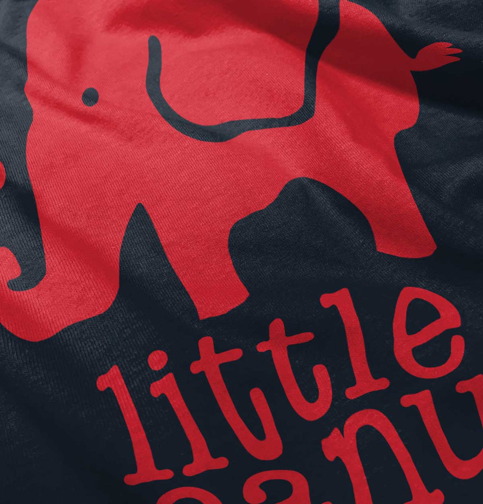 Elephant Peanut Baby Ruffled Trim Romper-Direct To Garment Print-Brisco Baby