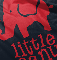 Elephant Peanut Baby Ruffled Trim Romper-Direct To Garment Print-Brisco Baby