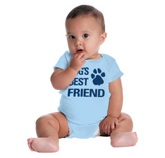 Dog's Best Friend Romper Bodysuit-Direct To Garment Print-Brisco Baby