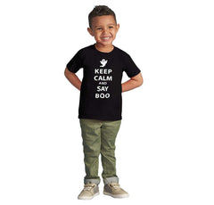 Say Boo Infant Toddler T Shirt-Direct To Garment Print-Brisco Baby