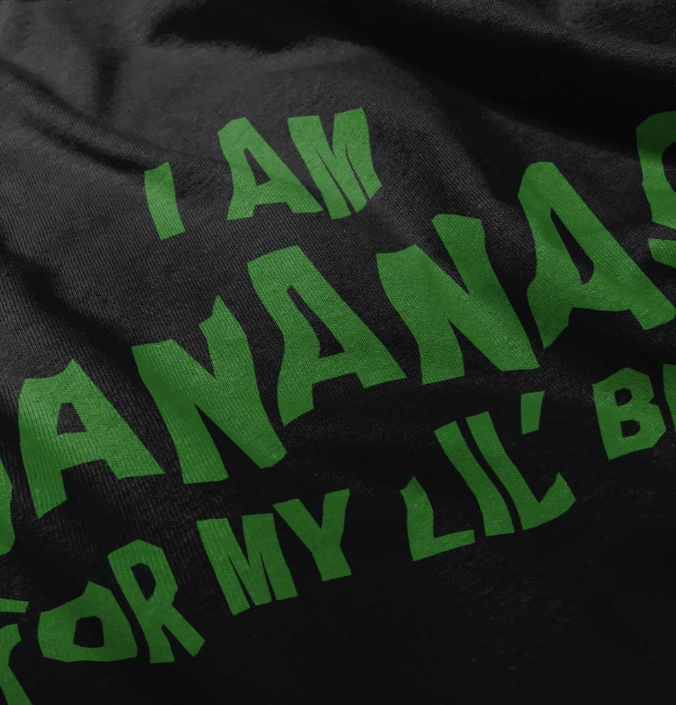 I Am Bananas For My Lil' Bro Infant Baby Bib-Direct To Garment Print-Brisco Baby