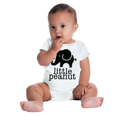 Elephant Peanut Romper Bodysuit-Direct To Garment Print-Brisco Baby