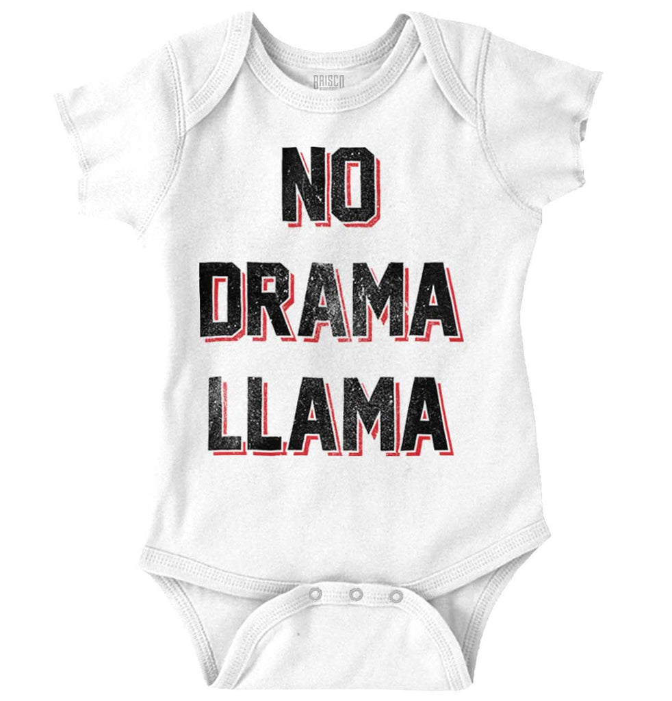No Drama Romper Bodysuit-Direct To Garment Print-Brisco Baby