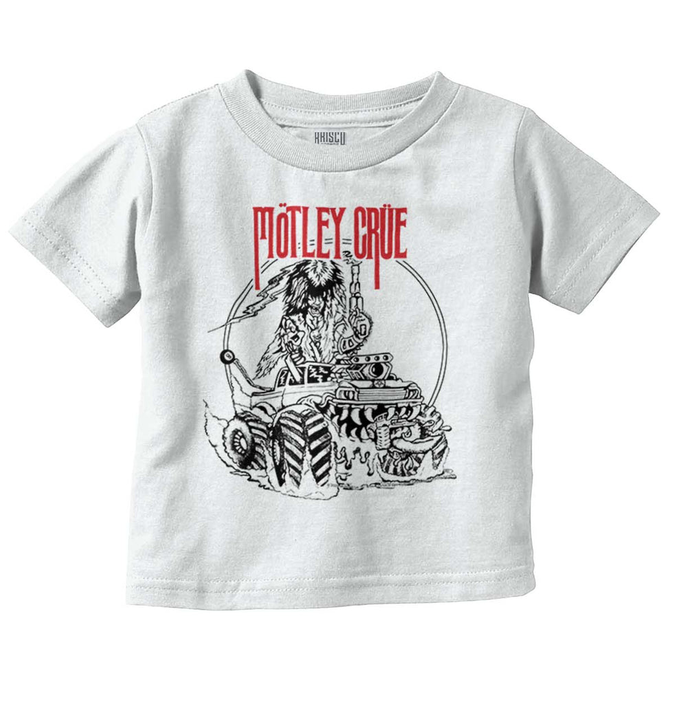 Motley Crue Band Infant Toddler T Shirt-Direct To Garment Print-Brisco Baby
