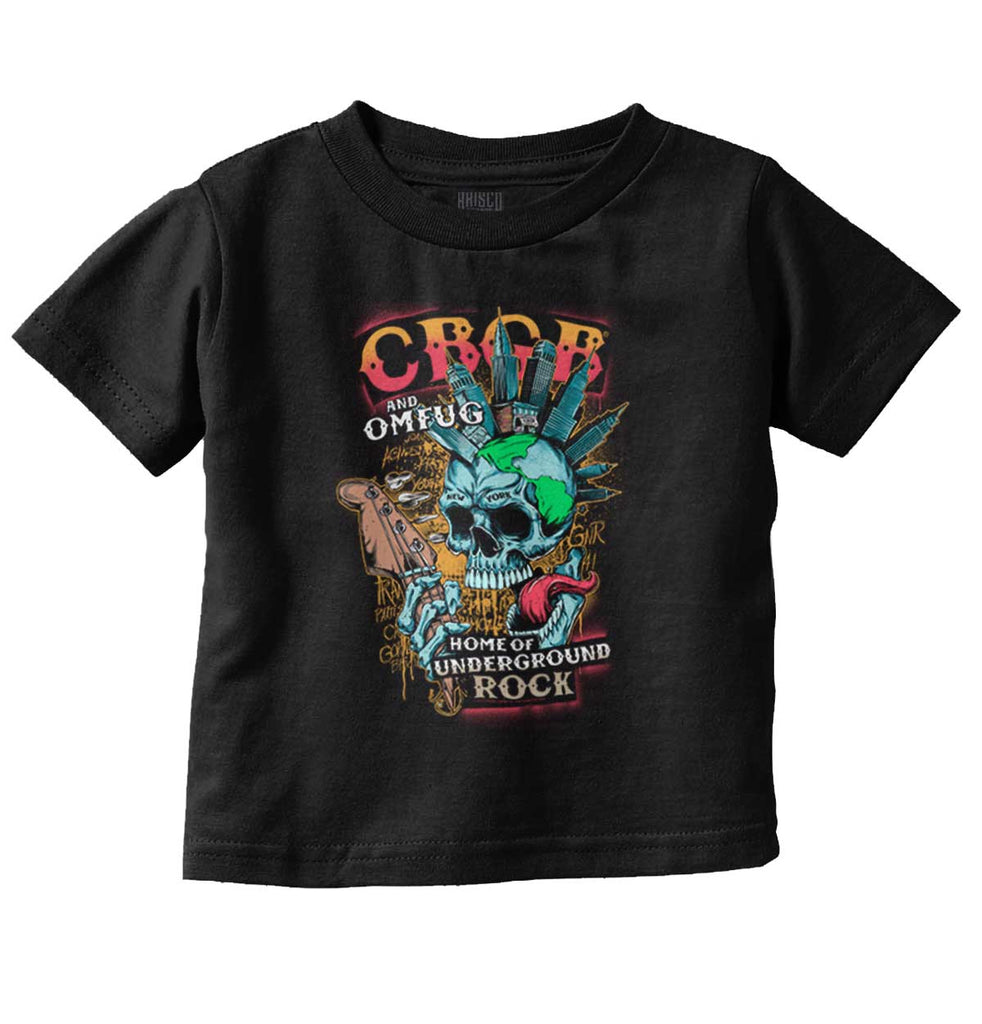 Heavy Metal CBGB Infant Toddler T Shirt-Direct To Garment Print-Brisco Baby