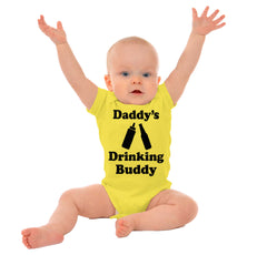 Drinking Buddy Romper Bodysuit-Direct To Garment Print-Brisco Baby