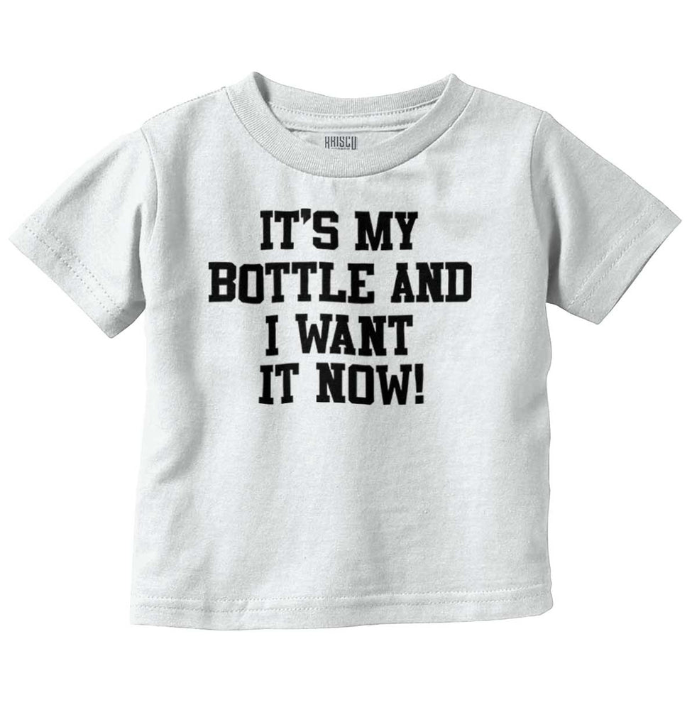 I Want It Now Infant Toddler T Shirt-Direct To Garment Print-Brisco Baby