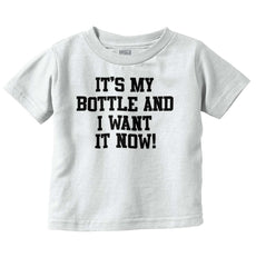I Want It Now Infant Toddler T Shirt-Direct To Garment Print-Brisco Baby