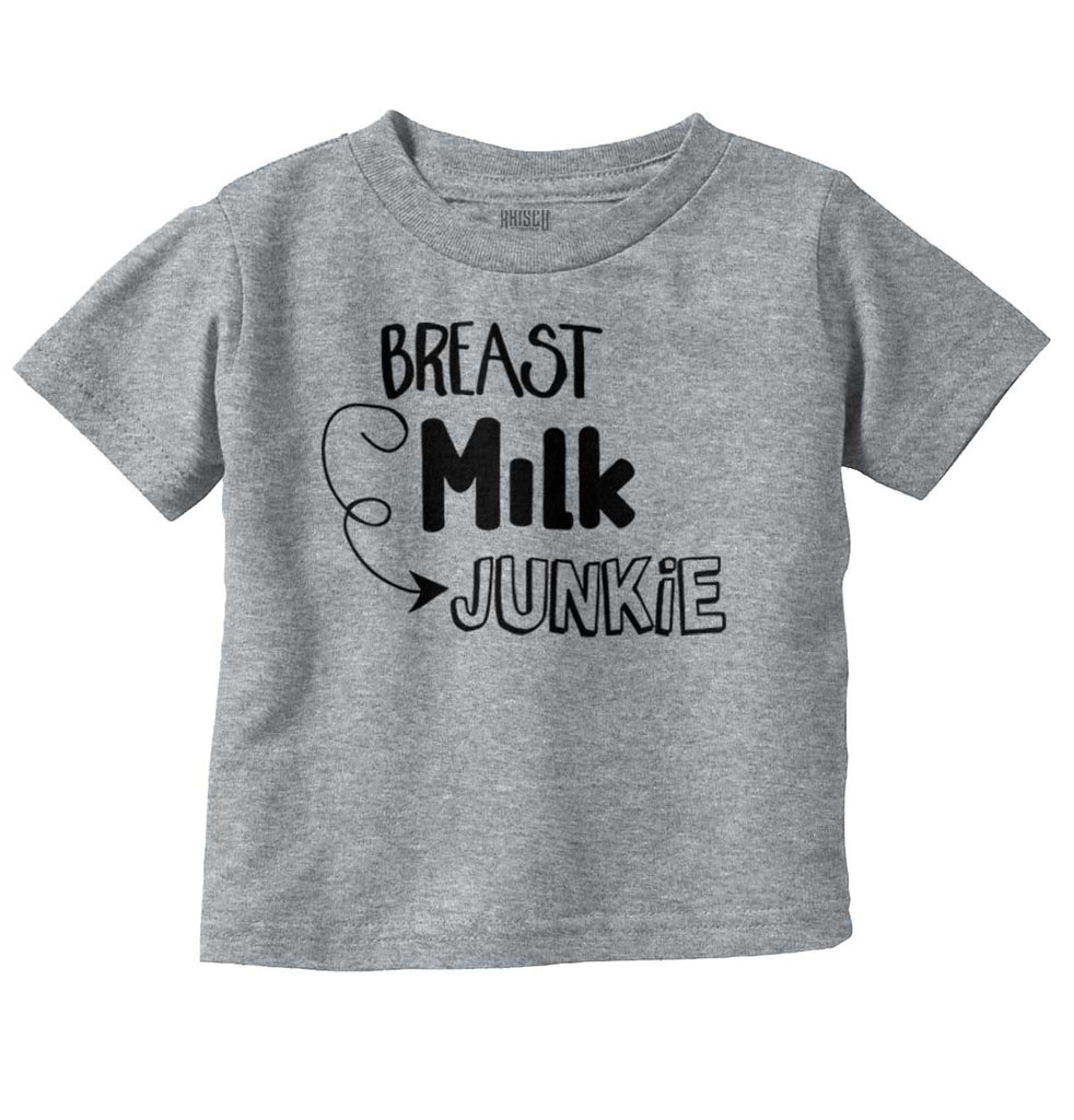 Milk Junkie Infant Toddler T Shirt-Direct To Garment Print-Brisco Baby