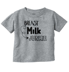 Milk Junkie Infant Toddler T Shirt-Direct To Garment Print-Brisco Baby