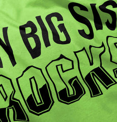 My Big Sis Rocks Romper Bodysuit-Direct To Garment Print-Brisco Baby