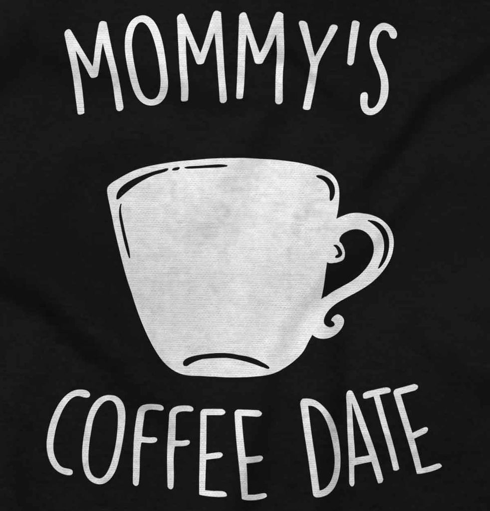 Mommy's Coffee Date Infant Baby Bib-Direct To Garment Print-Brisco Baby