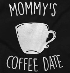 Mommy's Coffee Date Infant Baby Bib-Direct To Garment Print-Brisco Baby