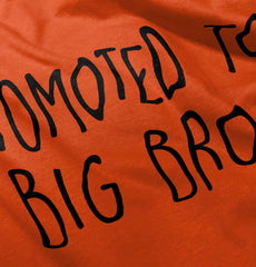 Promoted To Big Bro Romper Bodysuit-Direct To Garment Print-Brisco Baby