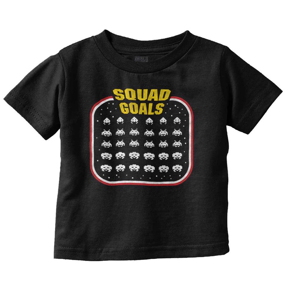 Squad Goals Video Gaming Nerd Infant Toddler T Shirt-Direct To Garment Print-Brisco Baby