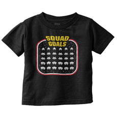 Squad Goals Video Gaming Nerd Infant Toddler T Shirt-Direct To Garment Print-Brisco Baby