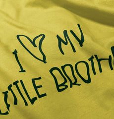 I Love My Little Brother Romper Bodysuit-Direct To Garment Print-Brisco Baby