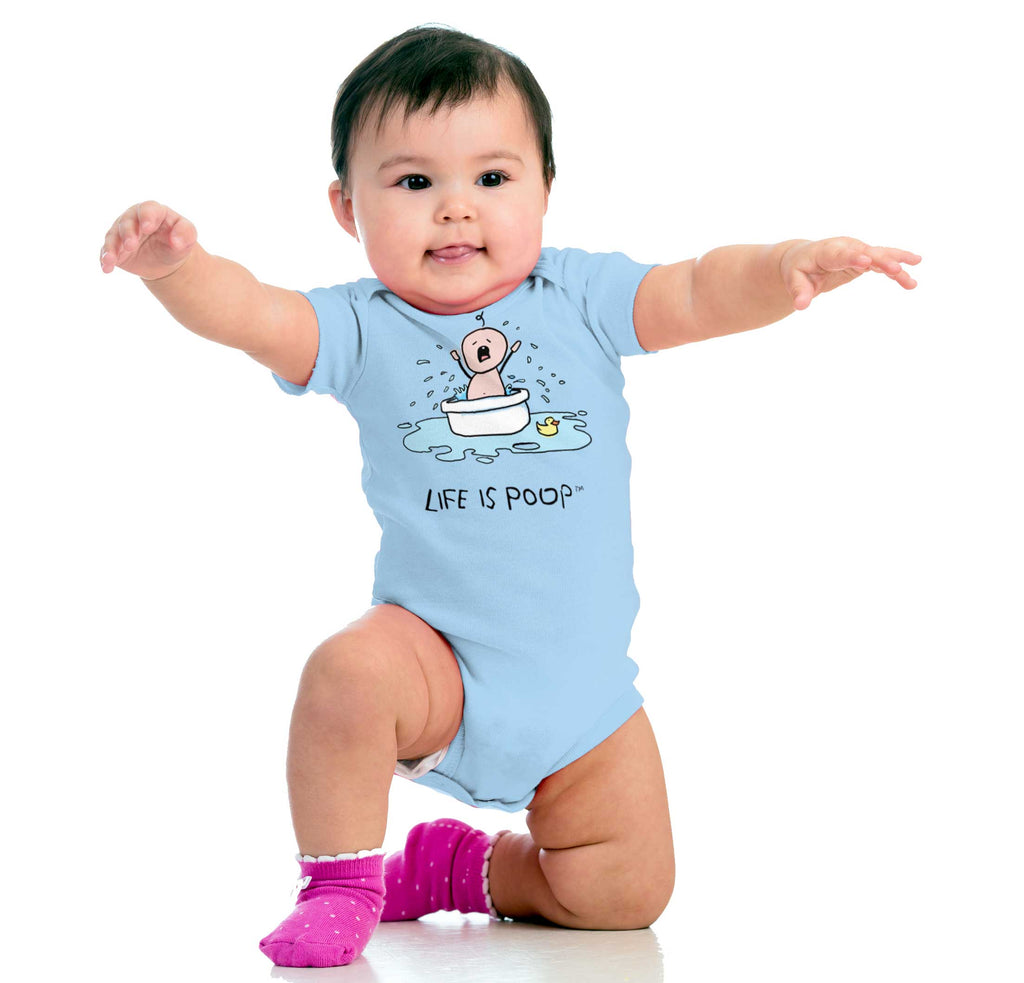 Crying Bath Romper Bodysuit-Direct To Garment Print-Brisco Baby