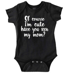 Cute Mom Romper Bodysuit-Direct To Garment Print-Brisco Baby