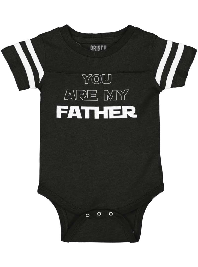 You Are My Father Football Romper Bodysuit-Direct To Garment Print-Brisco Baby