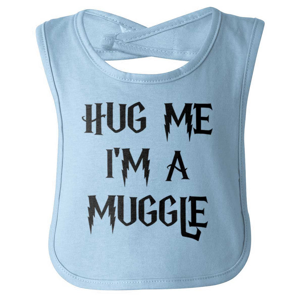Hug Me I'm A Muggle Infant Baby Bib-Direct To Garment Print-Brisco Baby