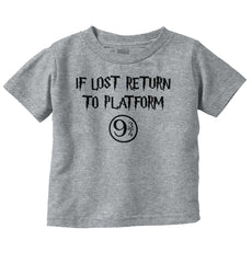 Return Platofrm 9 3/4 Infant Toddler T Shirt-Direct To Garment Print-Brisco Baby
