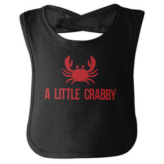 A Little Crabby Infant Baby Bib-Direct To Garment Print-Brisco Baby