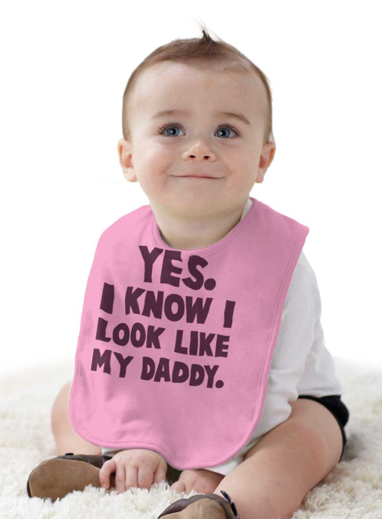 Look Like Daddy Infant Baby Bib-Direct To Garment Print-Brisco Baby