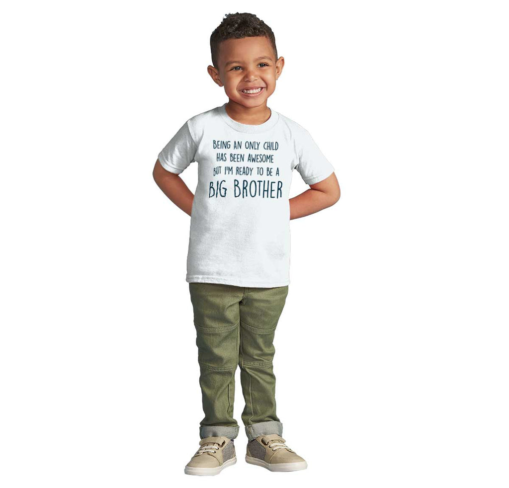 Ready To Be A Big Brother Infant Toddler T Shirt-Direct To Garment Print-Brisco Baby