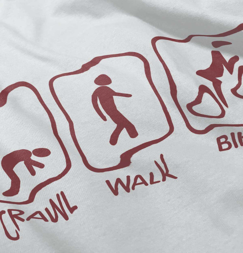 Crawl Walk Bike Baby Striped Skirt Dress-Direct To Garment Print-Brisco Baby