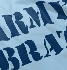 Army Brat Infant Baby Bib-Direct To Garment Print-Brisco Baby