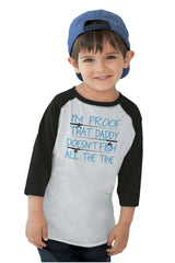 Fish All The Time Toddler Baseball-Direct To Garment Print-Brisco Baby