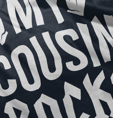 My Cousin Rocks Romper Bodysuit-Direct To Garment Print-Brisco Baby