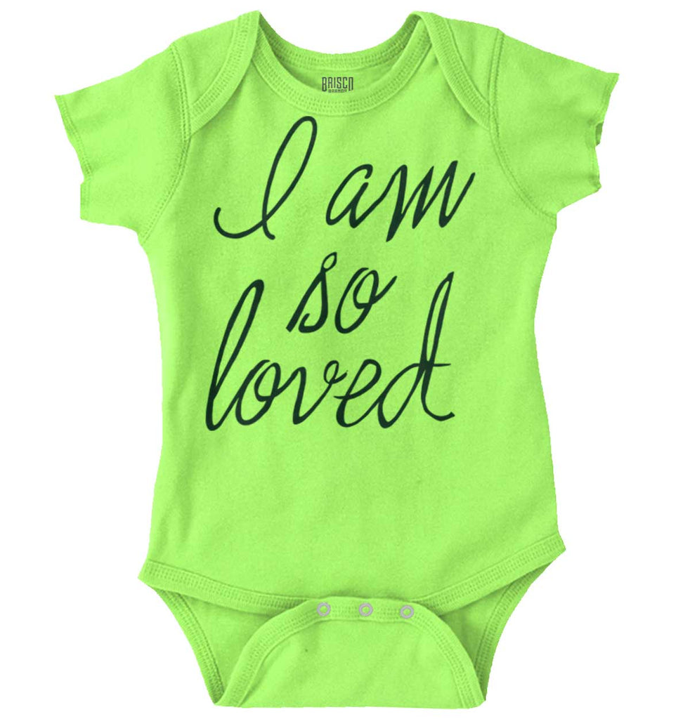 So Loved Romper Bodysuit-Direct To Garment Print-Brisco Baby