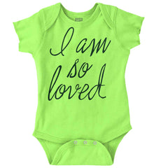So Loved Romper Bodysuit-Direct To Garment Print-Brisco Baby