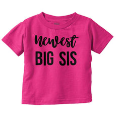 Newest Big Sis Infant Toddler T Shirt-Direct To Garment Print-Brisco Baby