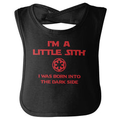 Little Sith Dark Side Infant Baby Bib-Direct To Garment Print-Brisco Baby