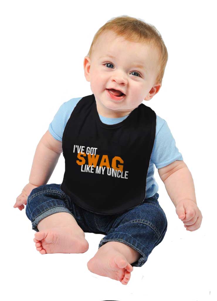 Swag Like My Uncle Infant Baby Bib-Direct To Garment Print-Brisco Baby