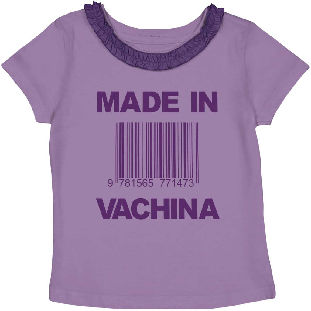 Made In Vachina Toddler Ruffled Trim T-Shirt-Direct To Garment Print-Brisco Baby
