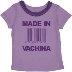 Made In Vachina Toddler Ruffled Trim T-Shirt-Direct To Garment Print-Brisco Baby