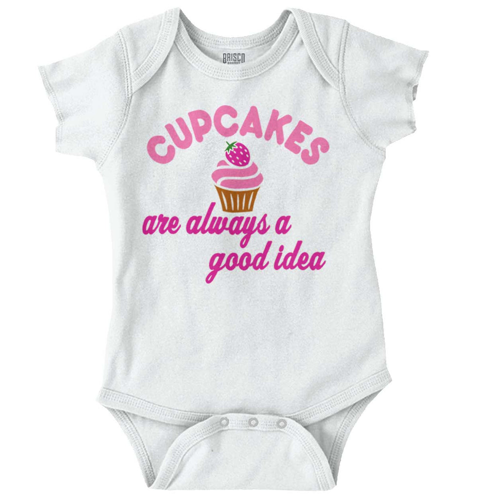 Cupcakes Romper Bodysuit-Direct To Garment Print-Brisco Baby