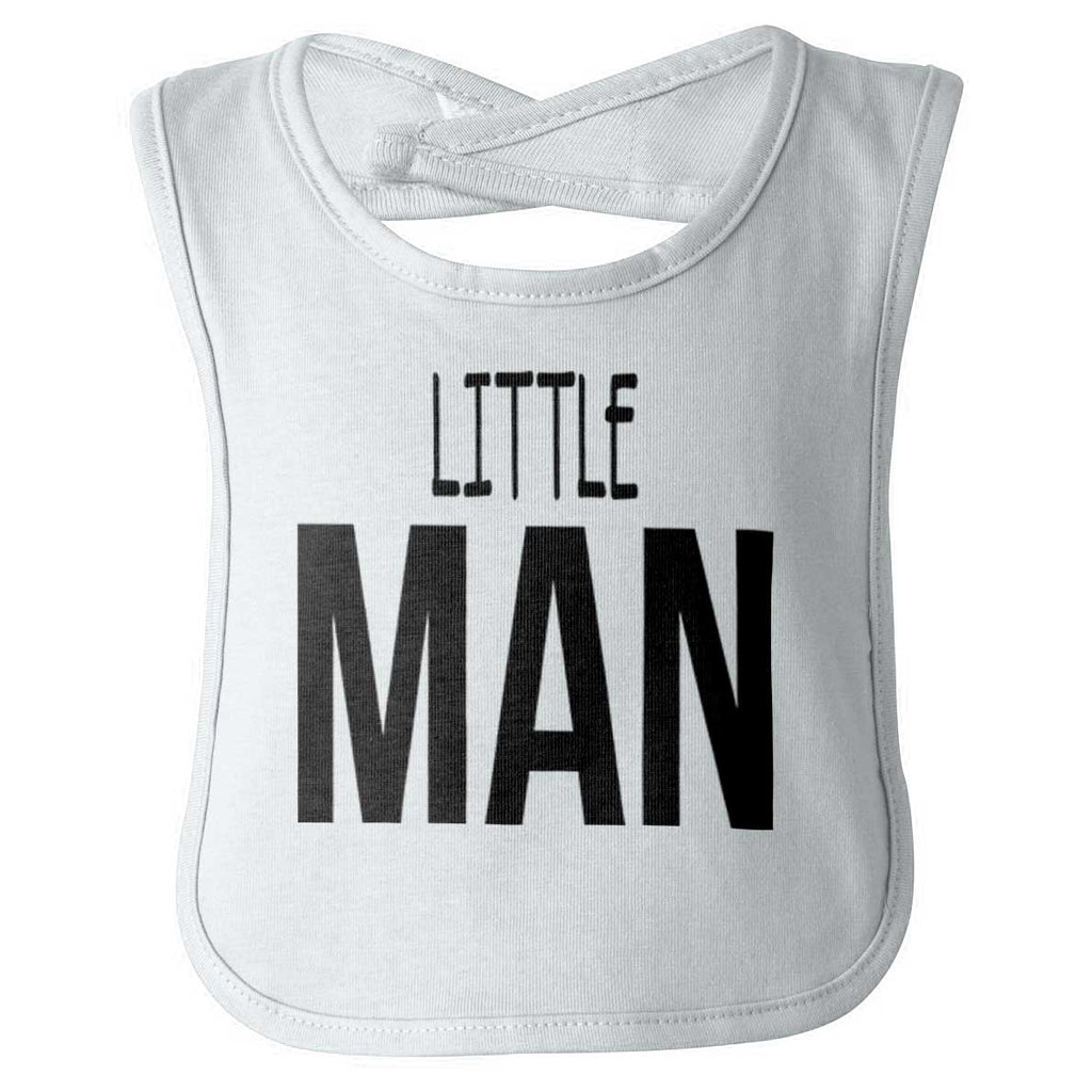 Little Man Infant Baby Bib-Direct To Garment Print-Brisco Baby